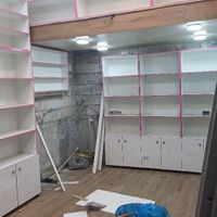 قفسه ویترین .کانتر سفید . دکور . رگال|فروشگاه و مغازه|تهران, سازمان برنامه|دیوار