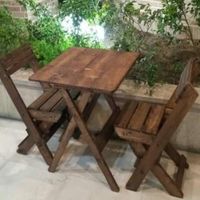 میز و صندلی ناهارخوری غذاخوری چوبی تاشو|میز و صندلی غذاخوری|تهران, جیحون|دیوار