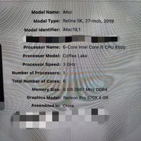 آل این وان اپل 2019 IMac|رایانه رومیزی|تهران, هروی|دیوار