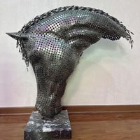 سردیس اسب فلزی دست ساز|مجسمه، تندیس و ماکت|تهران, امیرآباد|دیوار
