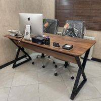 میز اداری مدیریت قهوه ای چرمی|دفتر کار|مشهد, مصلی|دیوار