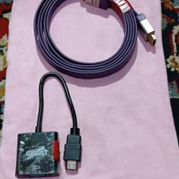 کابل HDMI و همراه تبدیل|قطعات و لوازم جانبی رایانه|قدس, |دیوار