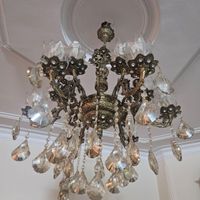 دو عدد لوستر ۱۲ شعله برنجی|لوستر و چراغ آویز|تهران, زرگنده|دیوار
