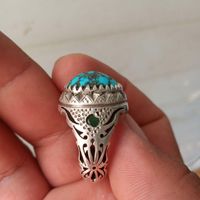 انگشتر نقره سنگش فیروزه دست‌ساز|جواهرات|کرمانشاه, |دیوار