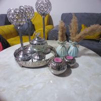 ست جاشمعی کامل نقره ای|صنایع دستی و سایر لوازم تزئینی|اهواز, کوی مهدیس|دیوار