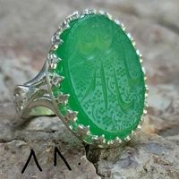 انگشتر نقره با سنگ عقیق حکاکی و خطی کامل دست|بدلیجات|اصفهان, زرین‌شهر|دیوار