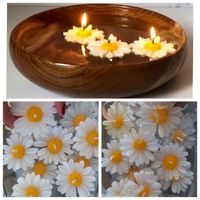 شمع گل بابونه|صنایع دستی و سایر لوازم تزئینی|نور, |دیوار