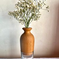 گلدان چوبی شیشه ایی|گل و گیاه طبیعی|تهران, مسگرآباد|دیوار