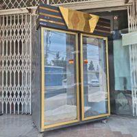 یخچال ویترینی ۲ درب طلایی وفایی مشابه نو|فروشگاه و مغازه|اصفهان, فردوان|دیوار