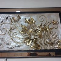 تابلو پلی استر گل برجسته طلا کوب|تابلو، نقاشی و عکس|باقرشهر, |دیوار