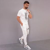 ست تیشرت شلوار سفید مردانه مدل BEND|لباس|اهواز, باهنر|دیوار