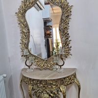 آیینه و شمعدان همراه جعبه آرایش عروس و داماد|آینه|گنبد کاووس, |دیوار