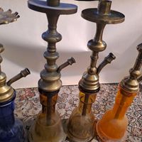 قلیون برنجی لوازم تکمیل ۳عدد وقلیون چوبی|کلکسیون و سرگرمی|تهران, شهرک شریفی|دیوار