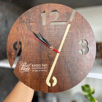 ساعت دیواری چوبی پک ۵۰عددی ساعت دیواری تبلیغاتی