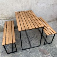 میز چوبی و صندلی تاشو|میز و صندلی غذاخوری|مشهد, فدک|دیوار
