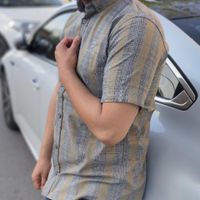 پیراهن آستین کوتاه راه راه کشی|لباس|مشهد, محله جاهدشهر|دیوار