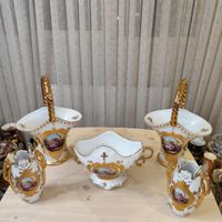 ظروف دکوری سفید طلاکوب لیلی مجنون تزیینی|صنایع دستی و سایر لوازم تزئینی|تهران, اباذر|دیوار