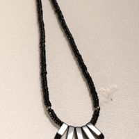 گردن‌بند سنگ انیکس مشکی Black onyx|بدلیجات|تهران, منیریه|دیوار