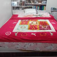 تخت خواب دو نفره با تشک و کتابخانه|تخت و سرویس خواب|تهران, میدان ولیعصر|دیوار