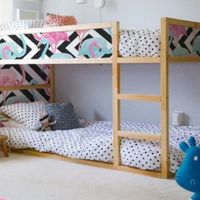 تخت دو طبقه چوبی ( تختخواب ) کودک نوجوان مدل کلوین|تخت و سرویس خواب|مشهد, ۱۰ دی|دیوار