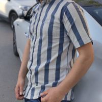 پیراهن آستین کوتاه راه راه کشی|لباس|مشهد, محله جاهدشهر|دیوار