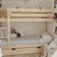 تخت چوبی مدرن دوطبقه (دوطبقه) نوجوان مدل کهکشان|تخت و سرویس خواب|مشهد, ۱۰ دی|دیوار
