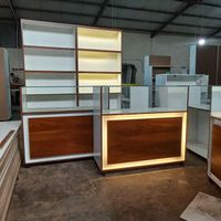 قفسه ویترین .کانتر سفید . دکور . رگال|فروشگاه و مغازه|تهران, سازمان برنامه|دیوار