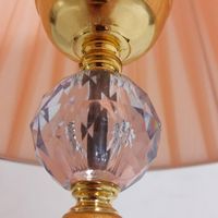 آباژور رومیزی دوگوی کریستال و پلاستیک فشرده|چراغ خواب و آباژور|تهران, شهرک ژاندارمری|دیوار