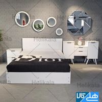 سرویس تخت خواب ام دی اف دونفره IKEA دو نفره mdf|تخت و سرویس خواب|تهران, سعادت‌آباد|دیوار