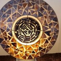 آباژور یا شب خواب تایلندی از صدف و بامبو|چراغ خواب و آباژور|تهران, کوی فردوس|دیوار