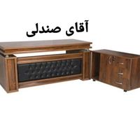 میز اداری مدیریت قهوه ای چرمی|دفتر کار|مشهد, مصلی|دیوار