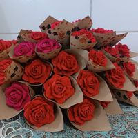 شاخه گل کاغذی|گل مصنوعی|قرچک, |دیوار