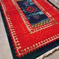 فرش سنتی ستاره کویریزد ترکمن نارنجی
