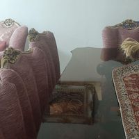 مبل۹ نفره با ناهار خوری ۸ نفره میز شیشه ای|مبلمان خانگی و میز عسلی|تهران, جنت‌آباد مرکزی|دیوار