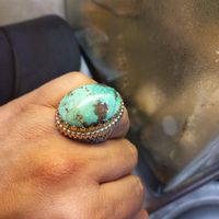 انگشتر نقره فیروزه نیشابور کلکسیونی وزن بالا|جواهرات|تهران, مینا|دیوار