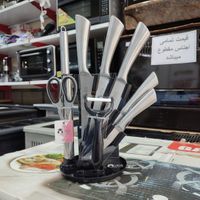 سرویس (کارد چاقو ) ساطور یک تیکه استیل|ظروف پخت‌وپز|مشهد, محله طلاب|دیوار