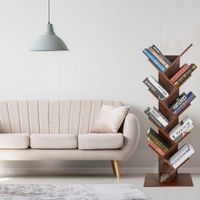 کتابخانه و قفسه کتاب مدل درختی قهوه ای|کتابخانه، شلف و قفسه‌های دیواری|تبریز, |دیوار