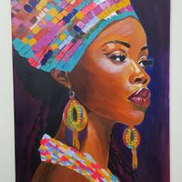 تابلوی برجسته زن سیاه پوست|تابلو، نقاشی و عکس|تهران, پونک|دیوار
