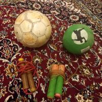 دوعدد توپ  و دوعددطناب بازی|ورزش‌های توپی|پرند, |دیوار