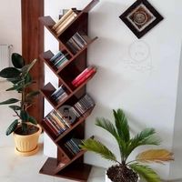 کتابخانه و قفسه کتاب مدل درختی قهوه ای|کتابخانه، شلف و قفسه‌های دیواری|تبریز, |دیوار