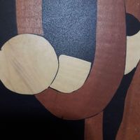 تابلو معرق چوبی زمینه مشکی|تابلو، نقاشی و عکس|تهران, سبلان|دیوار