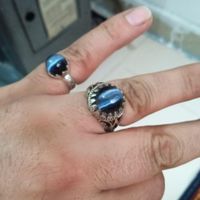 دوعدد انگشتر سنگ چشم آبی|جواهرات|پاکدشت, |دیوار