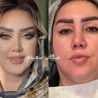 میکاپ وشنیون عروس ومحفلیvipبه سبک روسی وکشیدگی چشم|خدمات آرایشگری و زیبایی|اصفهان, برازنده|دیوار