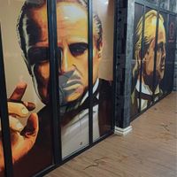 لیبل برچسب مش وینیل استیکر رفلکس ماتکن دودی نصب|فروشگاه و مغازه|تهران, صادقیه|دیوار