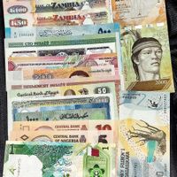 اسکناس های خارجی مختلف|سکه، تمبر و اسکناس|تهران, توحید|دیوار