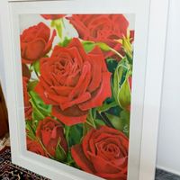 تابلو نقاشی بزرگ گل رز کار دست|تابلو، نقاشی و عکس|تهران, نیاوران|دیوار