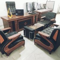 نیم ست اداری میز صندلی مدیریت اداری و دفتری|مبلمان اداری|تبریز, |دیوار