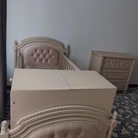سرویس خواب چوب و ام دی اف نوزاد رنگ کرم بسیار زیبا|اسباب و اثاث بچه|تهران, اکباتان|دیوار