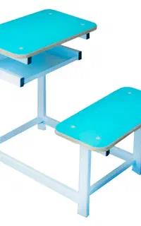 صندلی تحصیلی نیمکت آبی