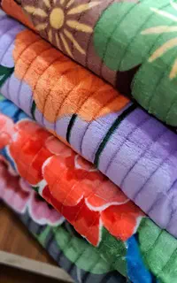 پتو یکنفره( طرح کرکره ای )مدل نسیم